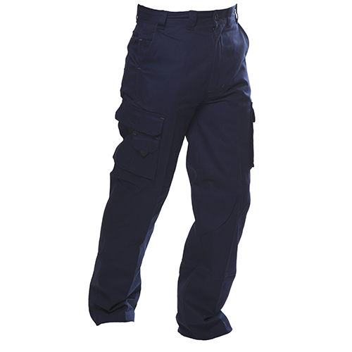 Safe-T-Tec: Industrial Cotton Pants - Navy