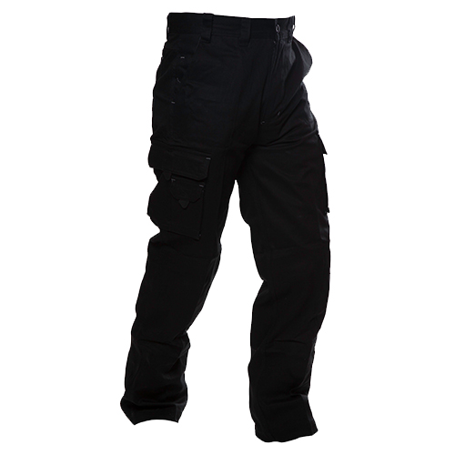 Safe-T-Tec: Industrial Cotton Pants - Black